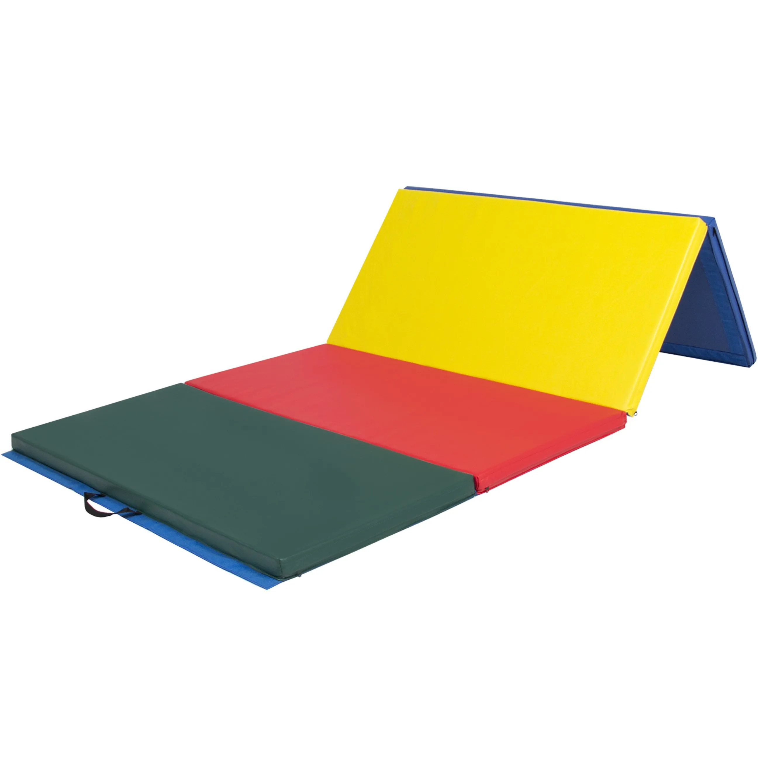 10ft 4-Panel Folding Foam Gym Exercise Floor Mat w/ Carrying Handles