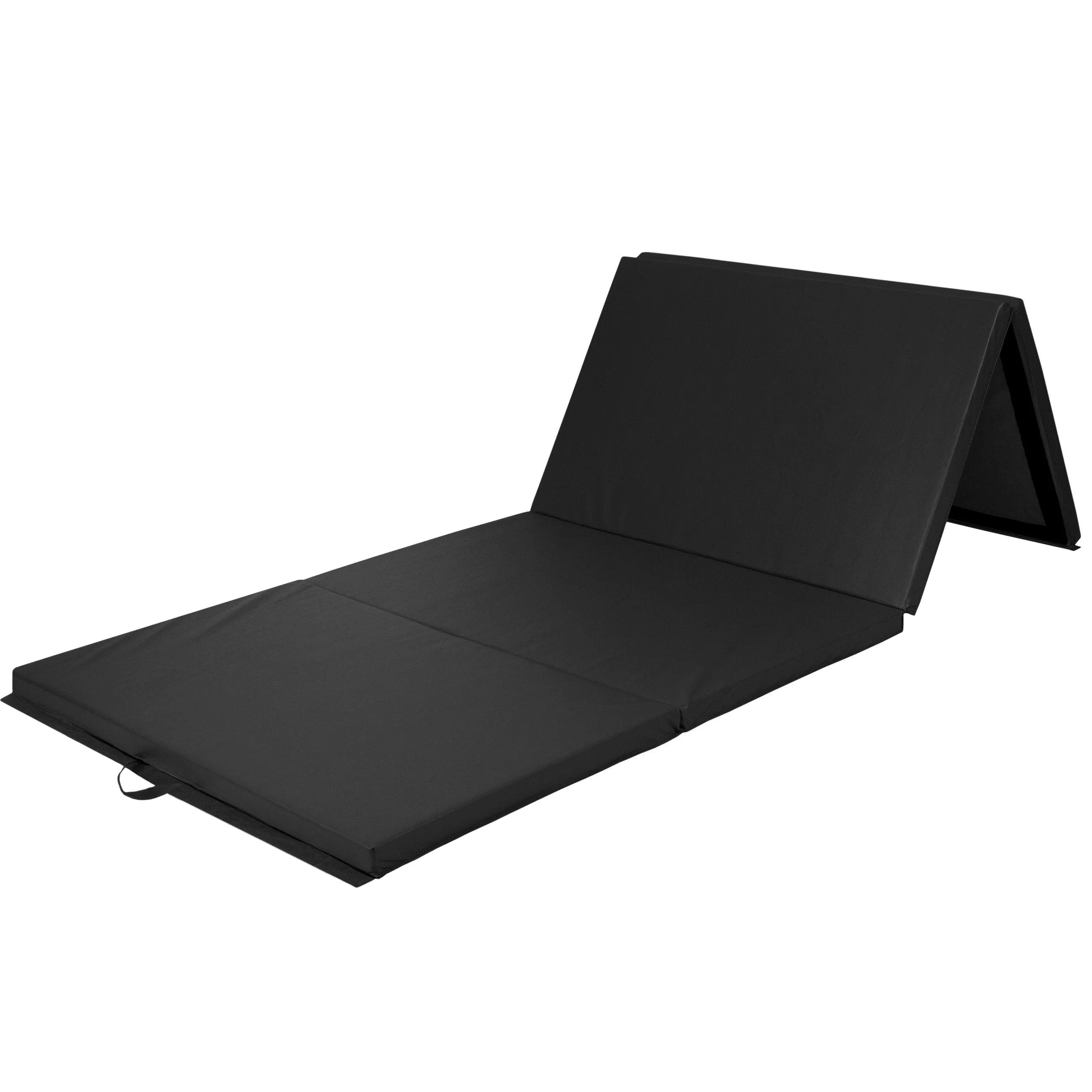 10ft 4-Panel Folding Foam Gym Exercise Floor Mat w/ Carrying Handles