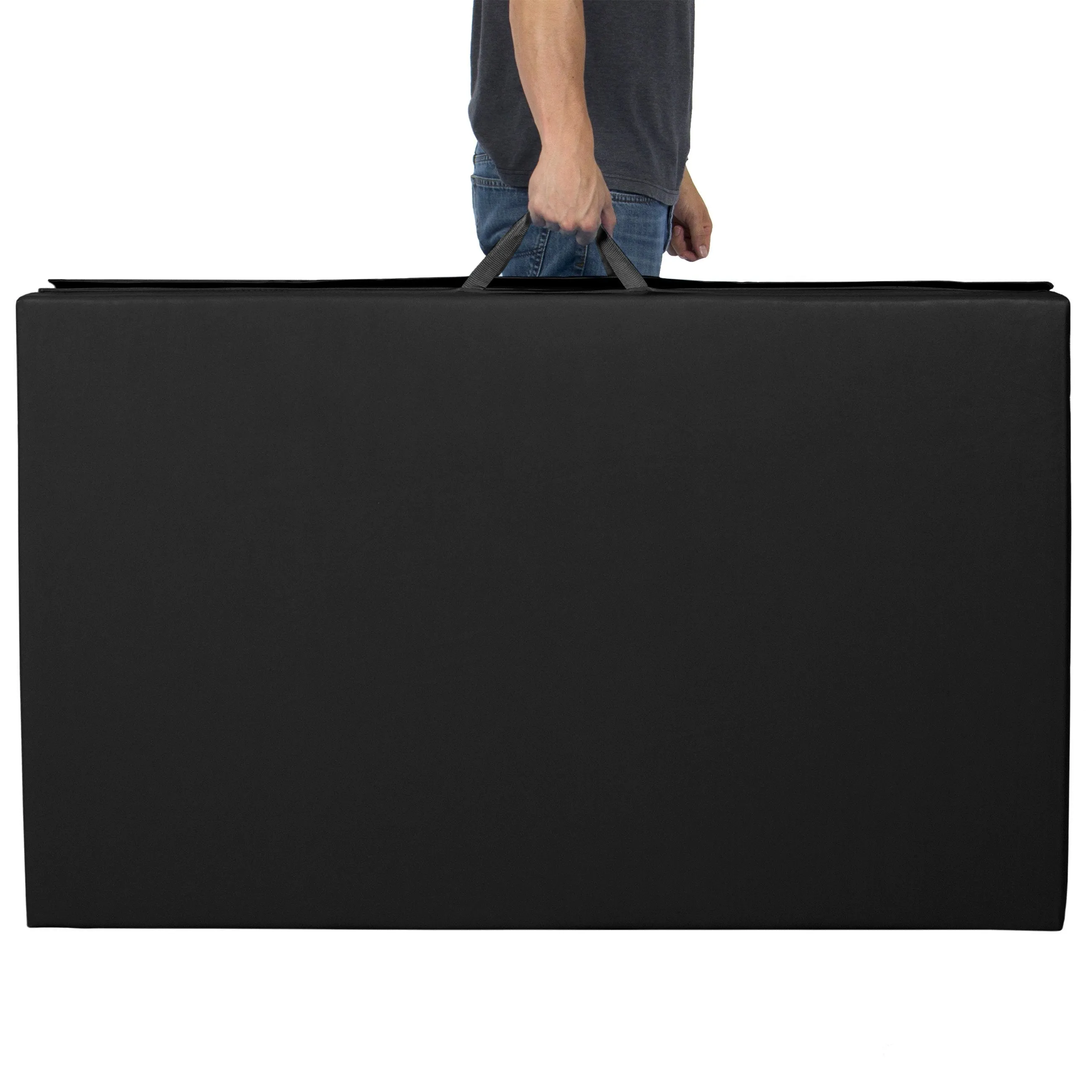 10ft 4-Panel Folding Foam Gym Exercise Floor Mat w/ Carrying Handles