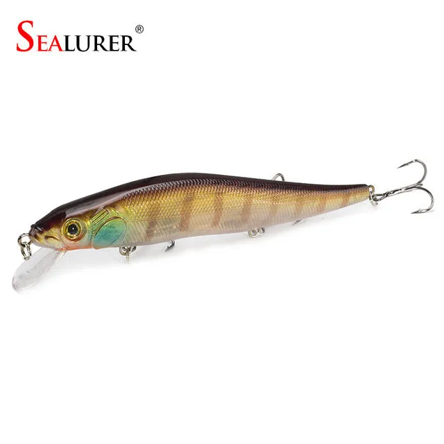 1PCS/lot 14 cm 23.7 g Fishing Lure Minnow Hard Bait with 3 Fishing Hooks Fishing Tackle Lure 3D Eyes Free Shipping