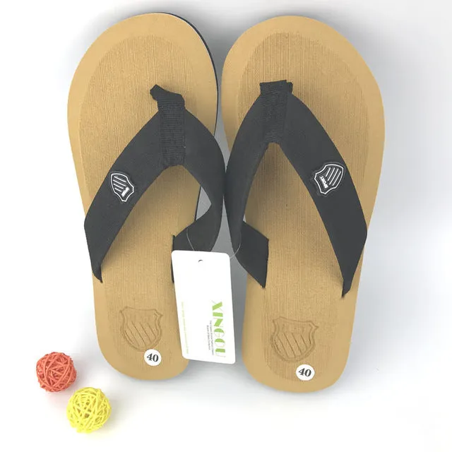 2017 New Flat Sandals slippers men summer Bakham Leisure Soft Flip Flops men EVA Beach Sandals For Men plus Size men's slippers