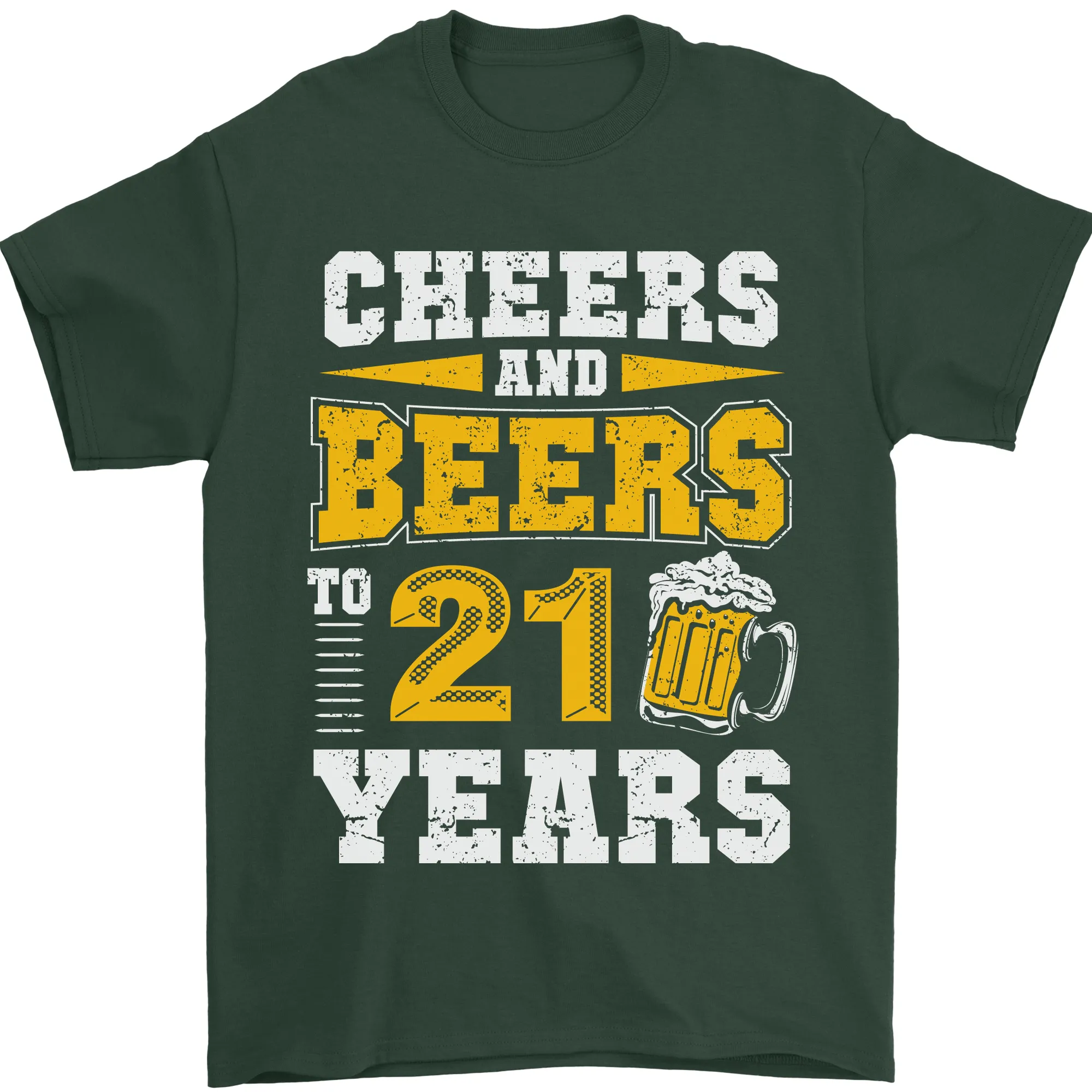 21st Birthday 21 Year Old Funny Alcohol Mens T-Shirt 100% Cotton