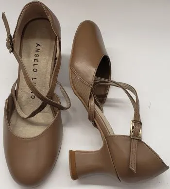 2.5" Sarah -- X-Strap Closed Toe Ballroom Shoe