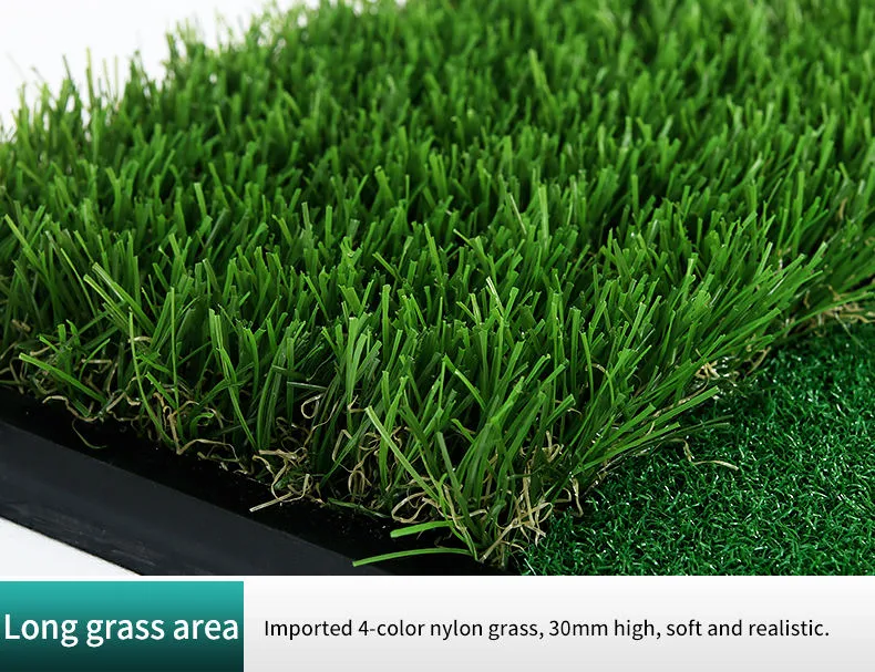 30cm*60cm Dual-grass Golf Hitting Mat With Rubber Tee