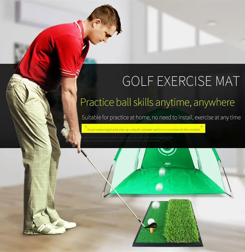 30cm*60cm Dual-grass Golf Hitting Mat With Rubber Tee