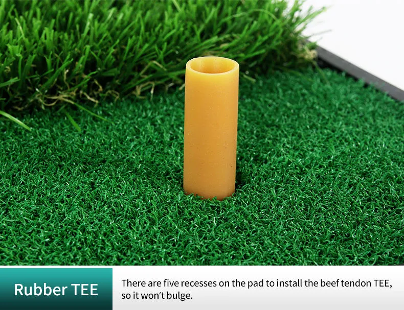 30cm*60cm Dual-grass Golf Hitting Mat With Rubber Tee