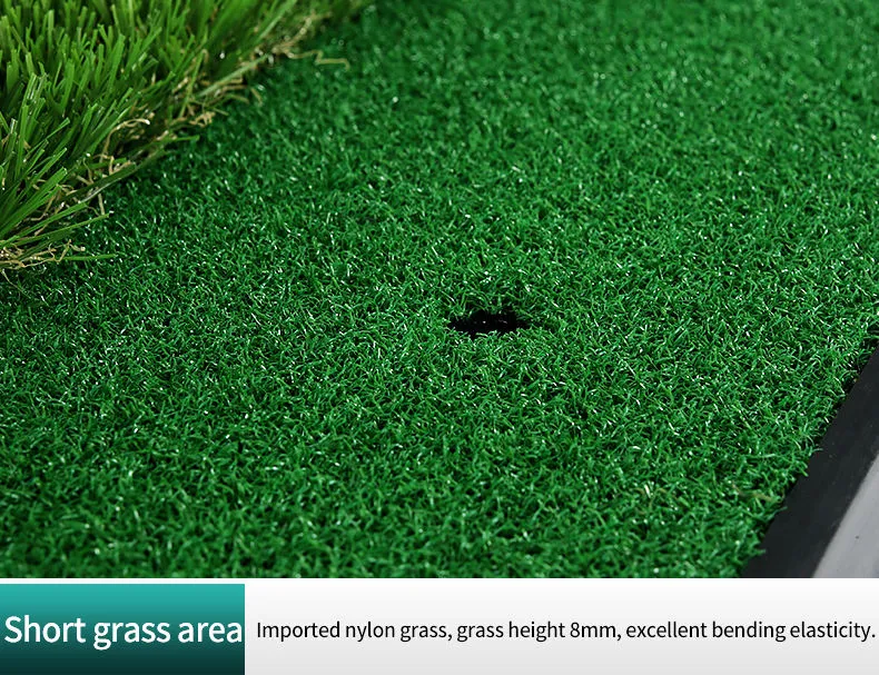 30cm*60cm Dual-grass Golf Hitting Mat With Rubber Tee