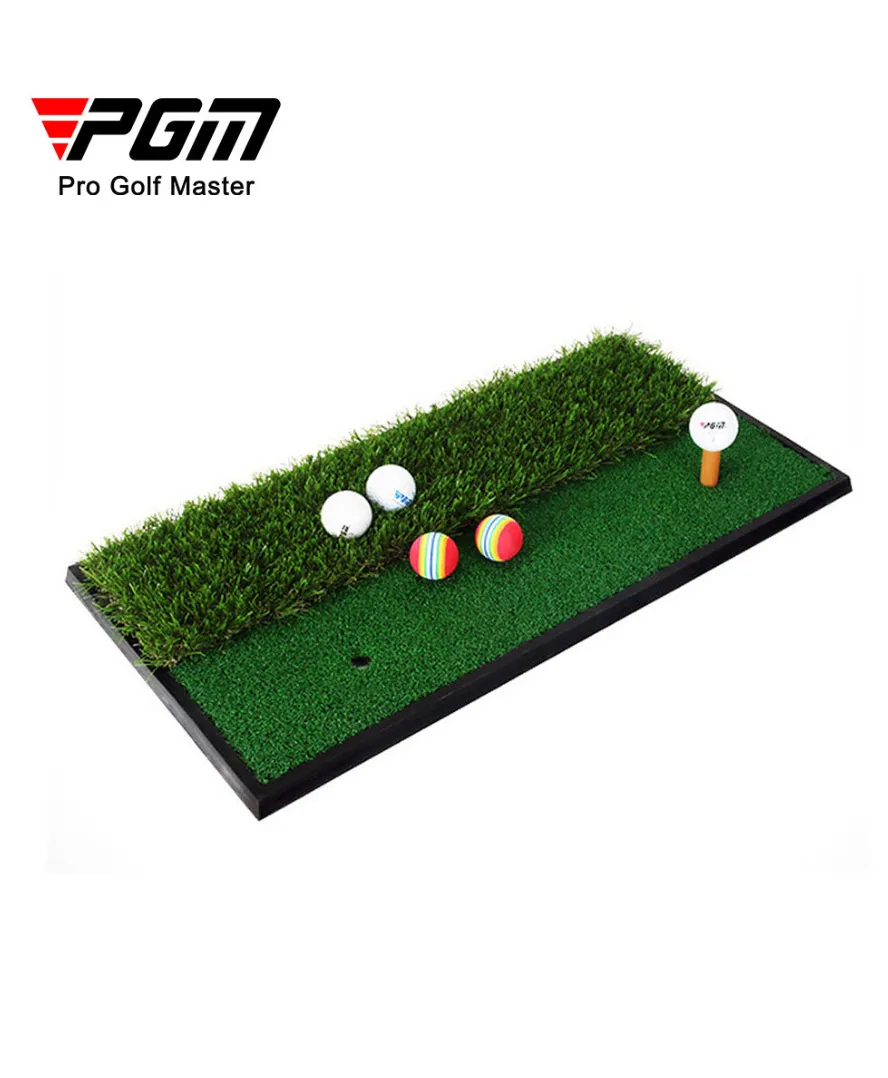 30cm*60cm Dual-grass Golf Hitting Mat With Rubber Tee