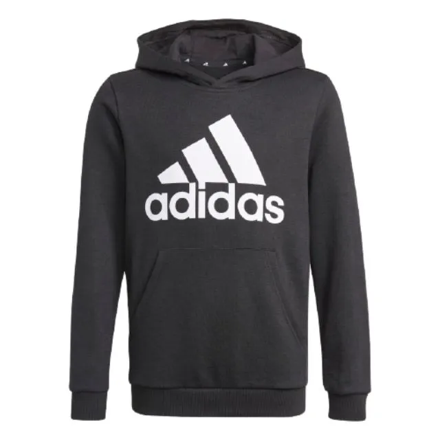 Adidas Essentials Hoodie Kids-Boys Training Sweatshirt Black / White