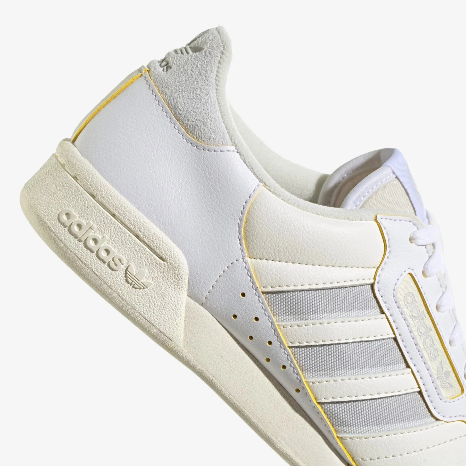 Adidas Originals | CONTINENTAL 80 STRIPES  { CLOUD WHITE/GREY ONE