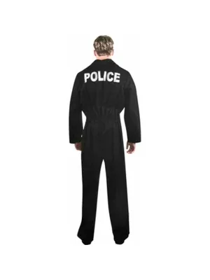 Adult Police Uniform Jumpsuit Costume