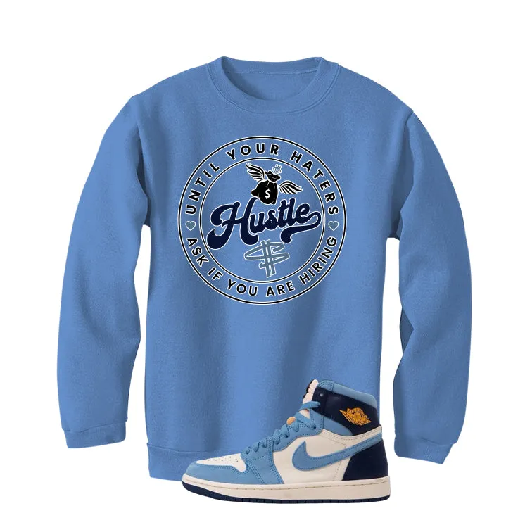 Air Jordan 1 High OG WMNS First in Flight Carolina Blue T-Shirt (Haters Catch Up)| illcurrency