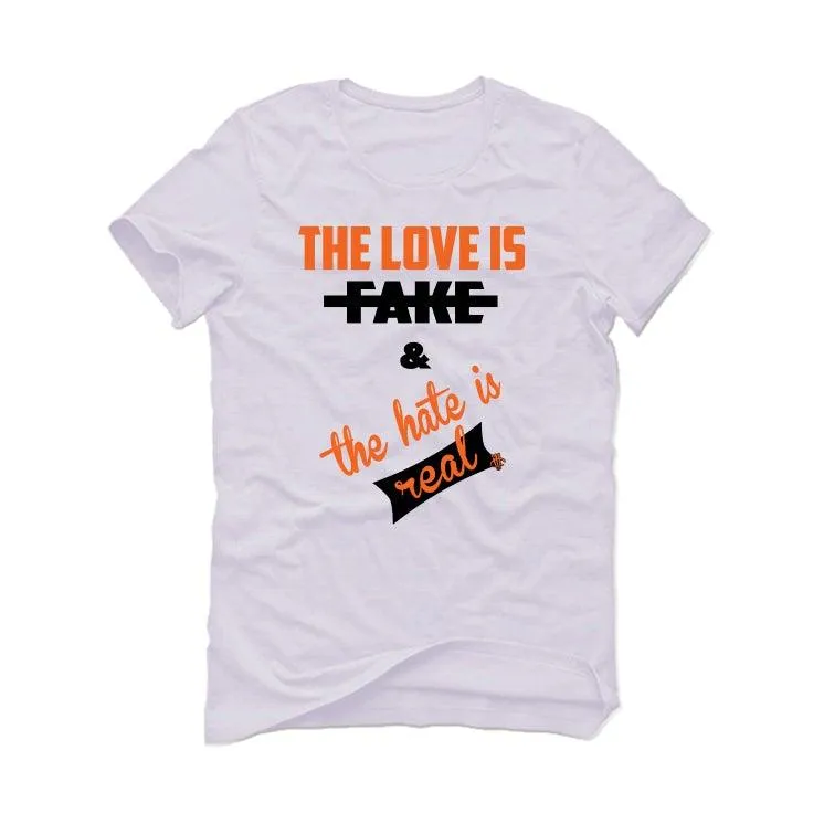 Air Jordan 1 Lows 'Shattered Backboard' White T-Shirt (The love is fake)