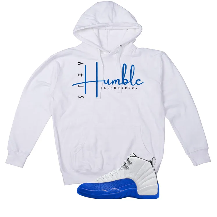 Air Jordan 12 Blueberry White T-Shirt (Stay Humble)| illcurrency