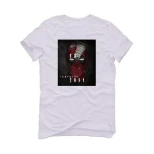 Air Jordan 13 Flint Red 2021 White T-Shirt (DEADPOOL 13)