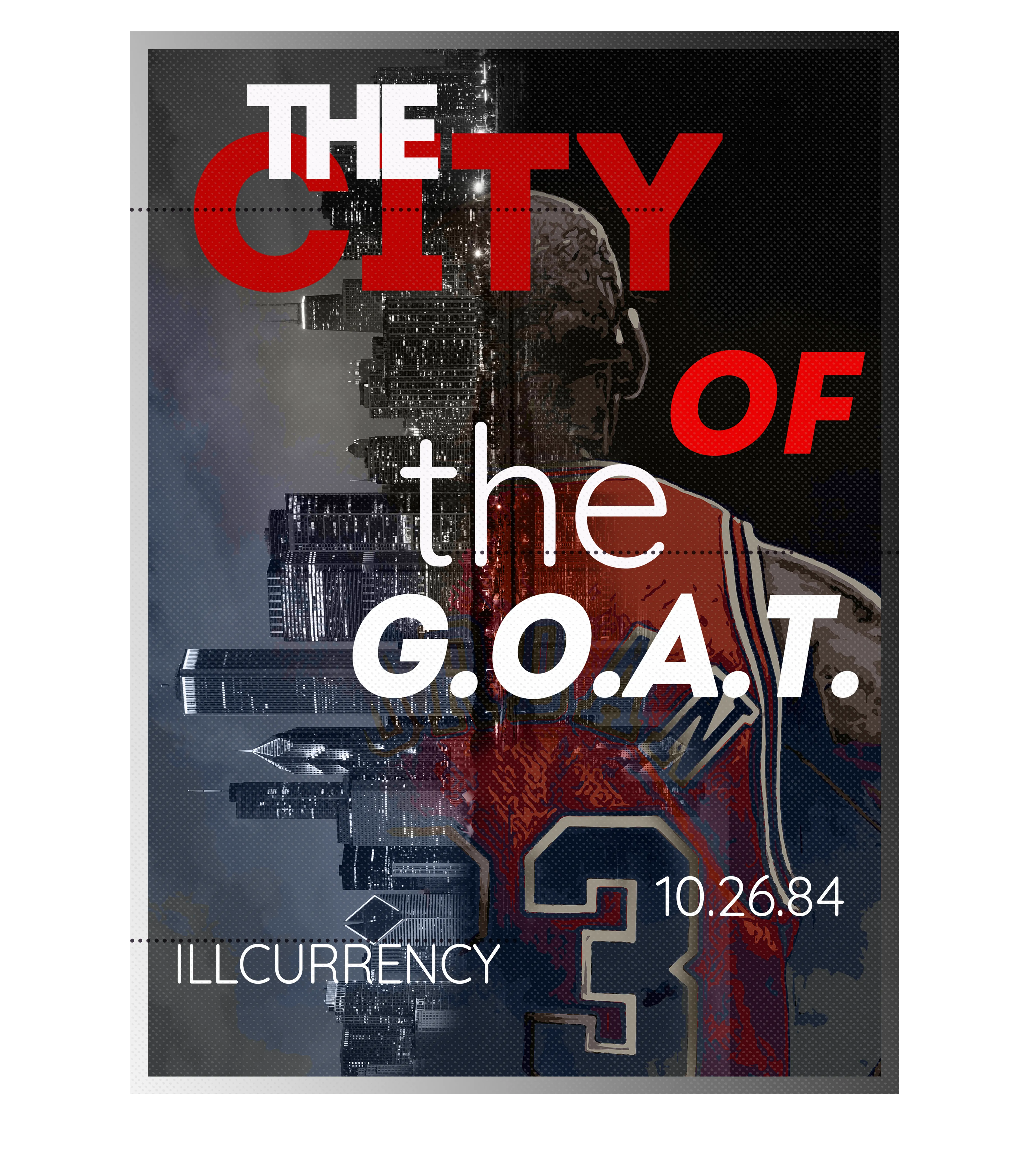 Air Jordan 3 “White Cement Reimagined” | illcurrency Black T-Shirt (THE CITY OF THE GOAT)