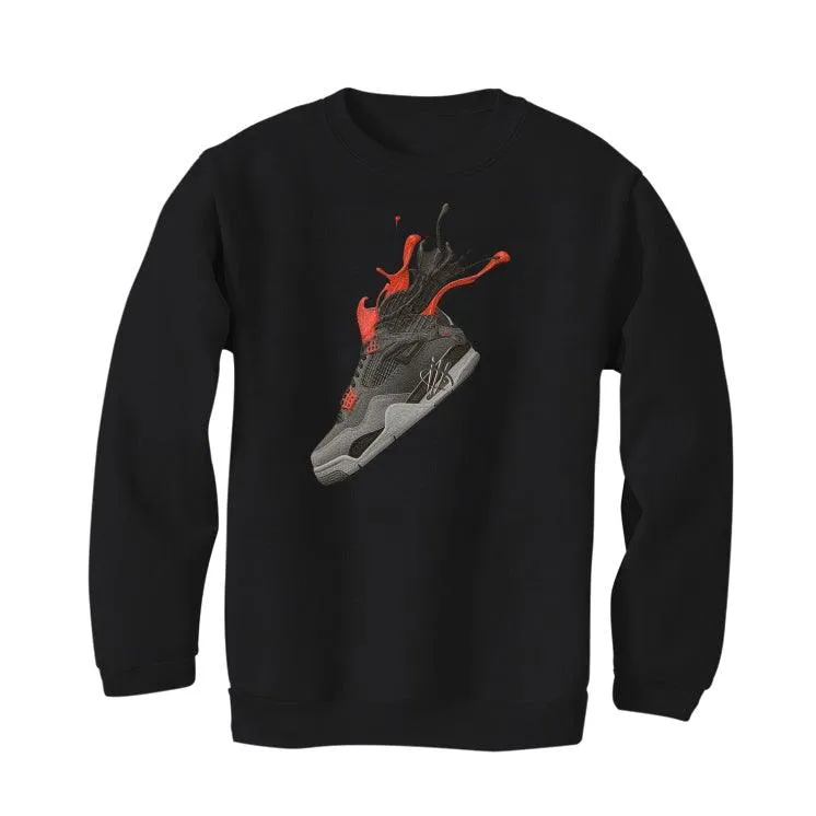 Air Jordan 4 “Infrared” Black T-Shirt (SPLASH 4)