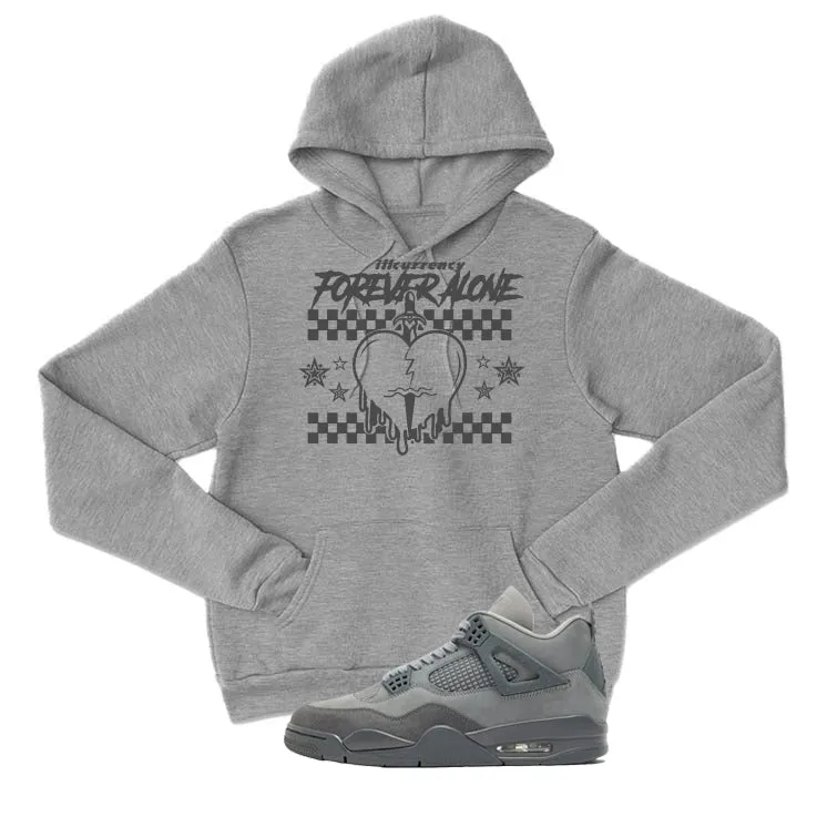 Air Jordan 4 Paris Olympics Grey T-Shirt (Forever Alone)| illcurrency