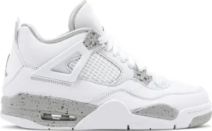 Air Jordan 4 Retro GS White Oreo sneakers, gray