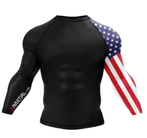 AMERICAN WARRIOR - Longsleeve Rashguard Tee