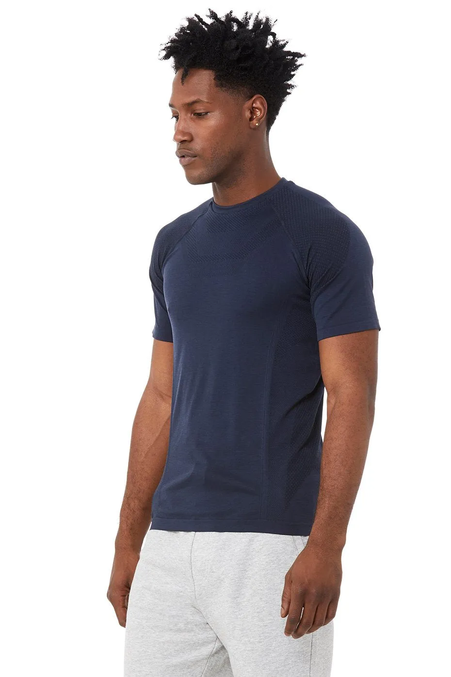 Amplify Seamless Short Sleeve Tee - Dark Navy