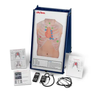 Anterior Auscultation Practice Board with Case & Smartscope™