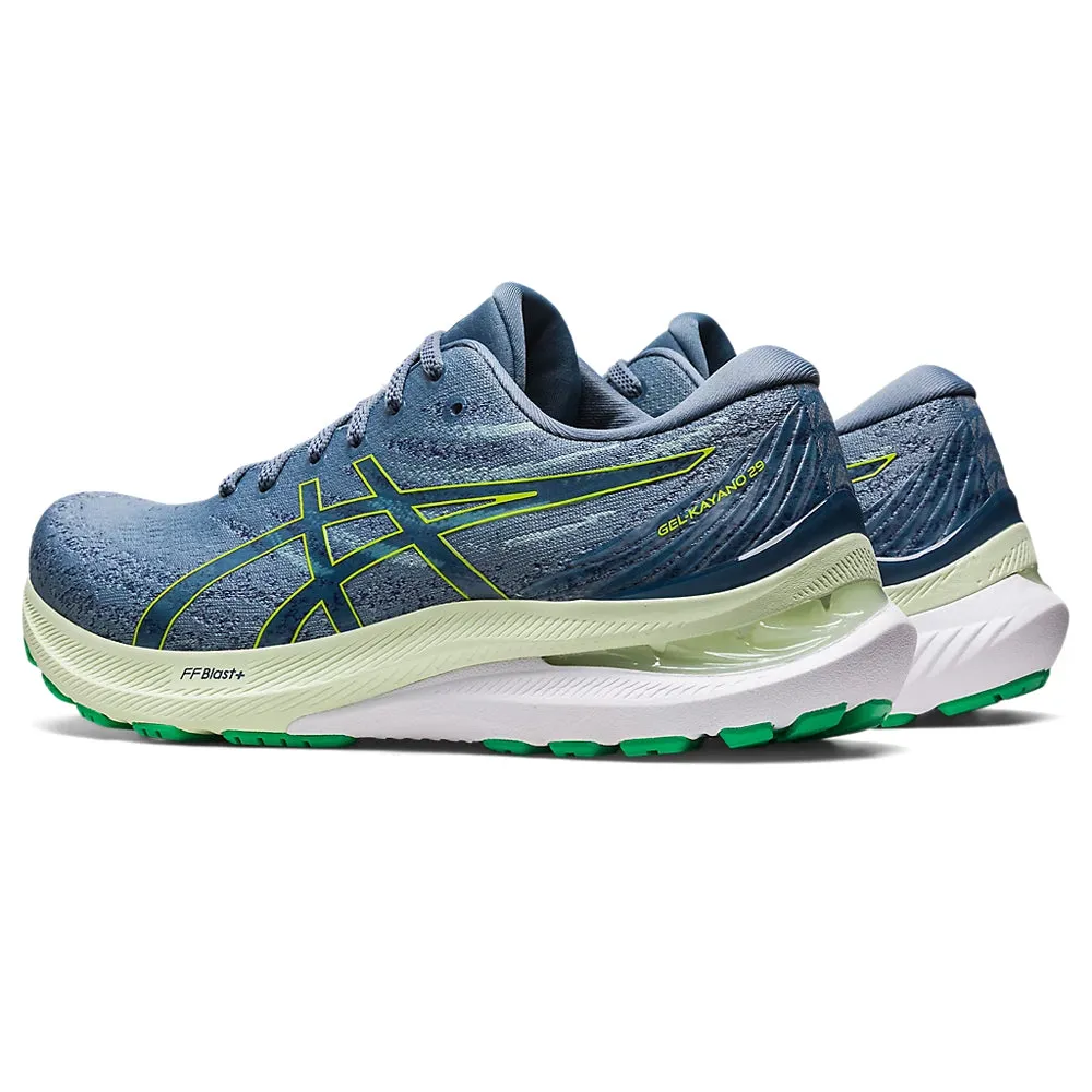 ASICS GEL-KAYANO 29 (M) - STEEL BLUE/LIME ZEST RUNNING SHOES