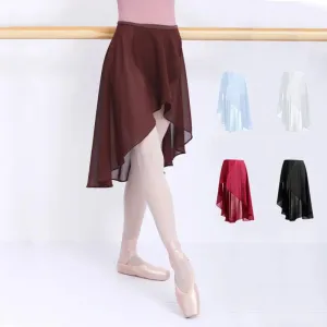 Ballet Skirt Adult Long Wrap Chiffon Skirt Ballerina Dance Wear