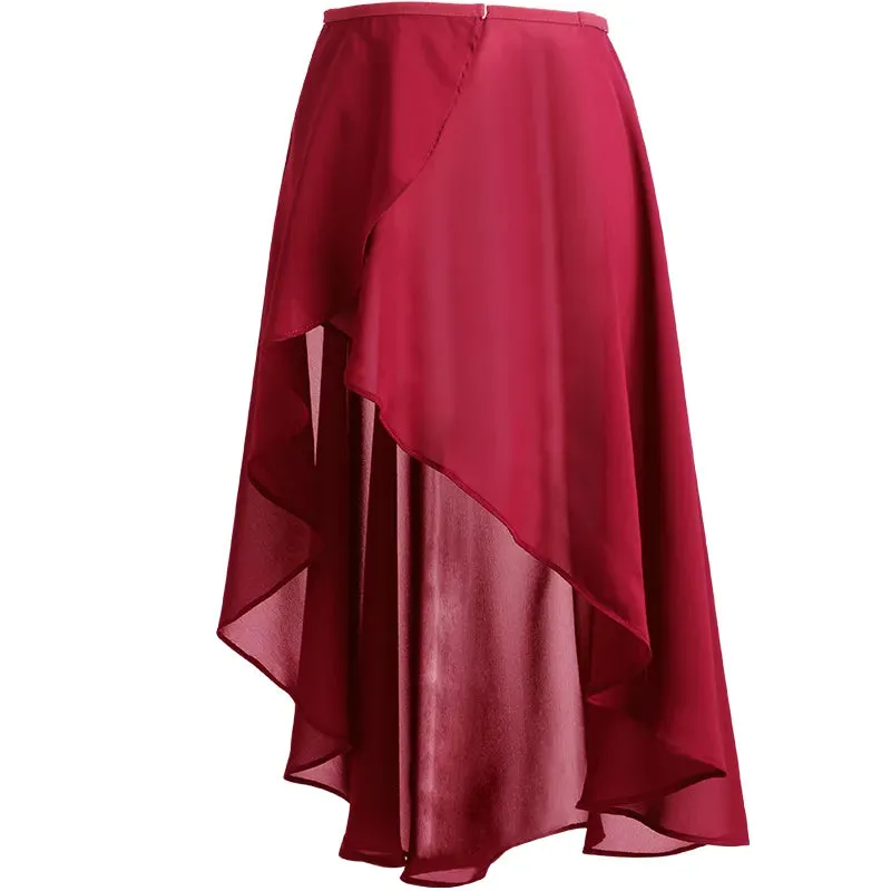 Ballet Skirt Adult Long Wrap Chiffon Skirt Ballerina Dance Wear