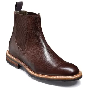 BARKER Harrowick Chelsea Boots - Mens - Dark Brown Grain