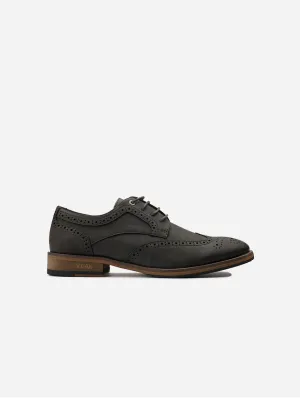 Barley 2 Men's Vegan Leather Brogue Shoes | Brown