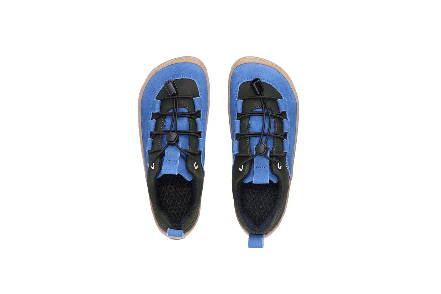 Be Lenka Kids barefoot sneakers - Xplorer - Blue & Olive Black CLEARANCE