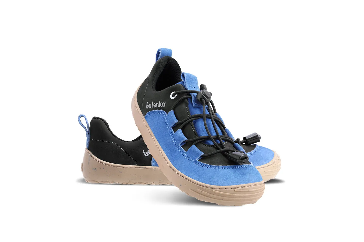 Be Lenka Kids barefoot sneakers - Xplorer - Blue & Olive Black CLEARANCE