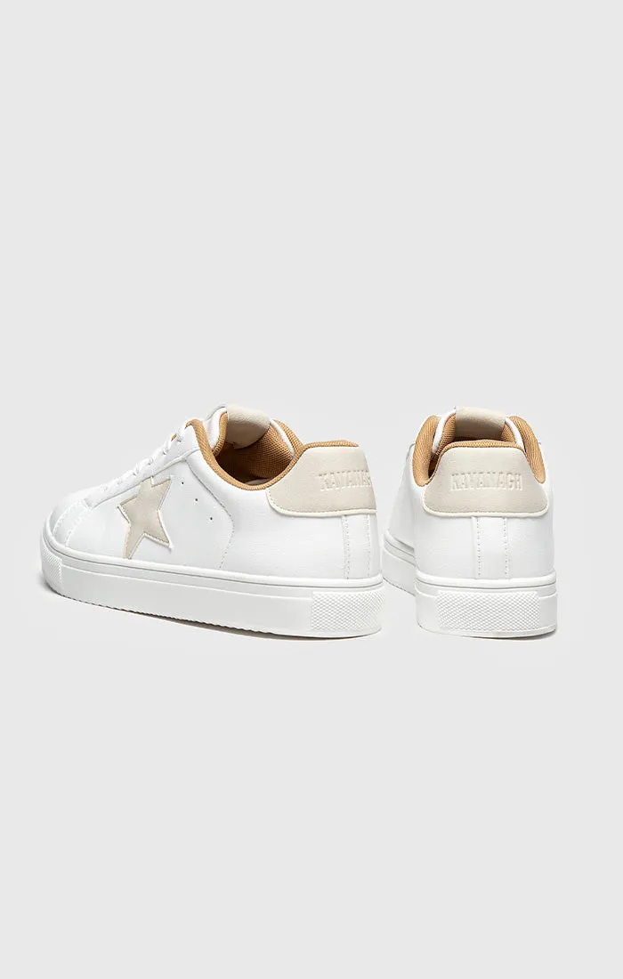 Beige Star Sneakers