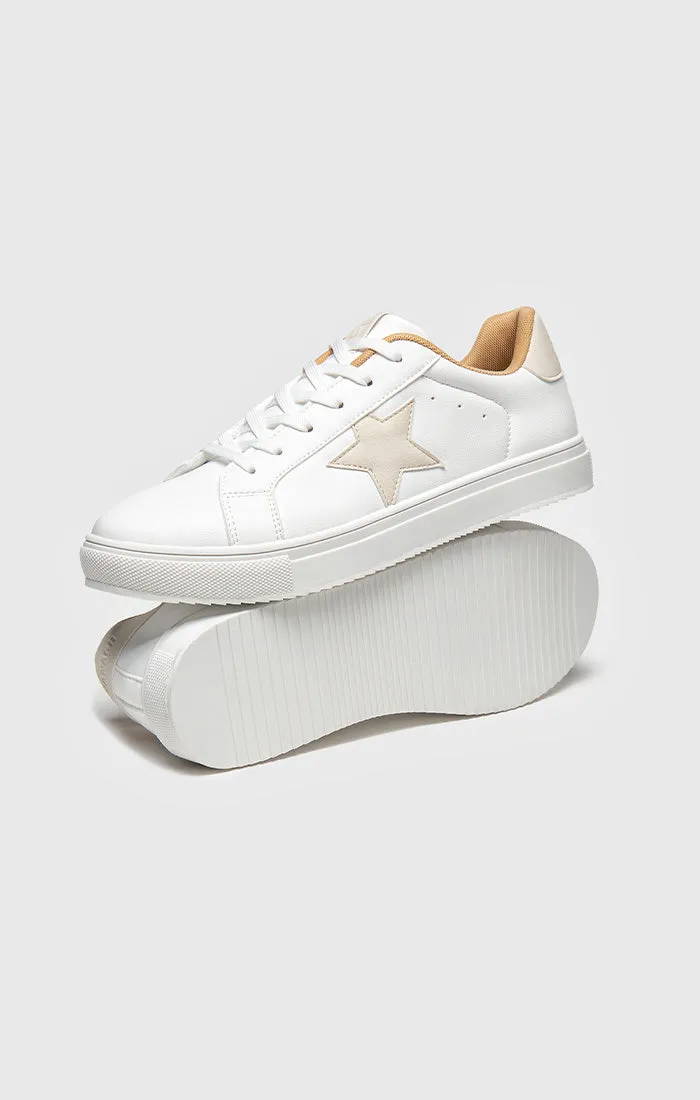 Beige Star Sneakers