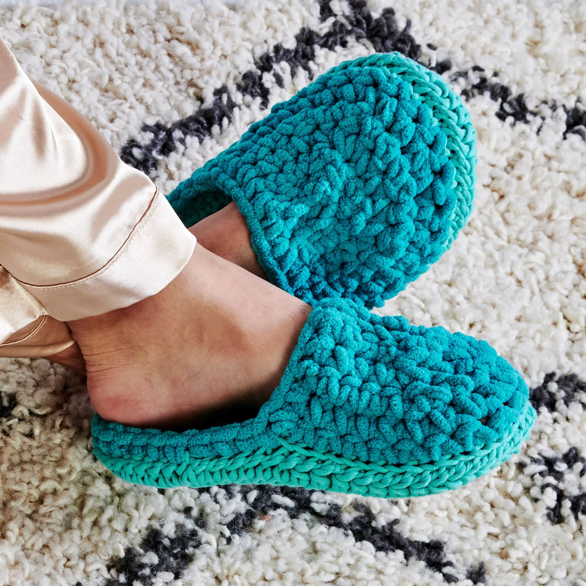 Bernat Crochet Chunky Slippers