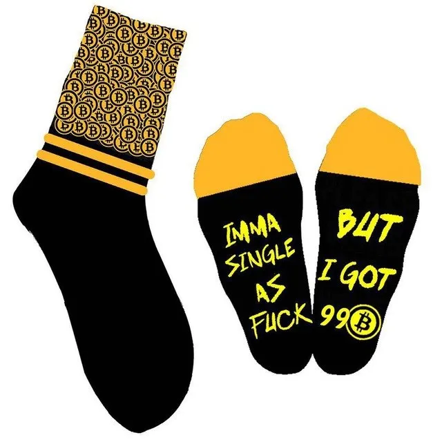 Bitcoin socks for men and women order today and enjoy free shipping