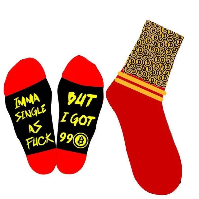 Bitcoin socks for men and women order today and enjoy free shipping