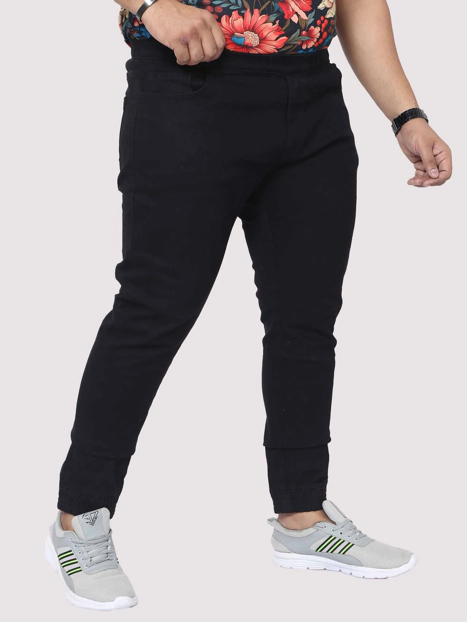 Black Jogger Pants Men's Plus Size