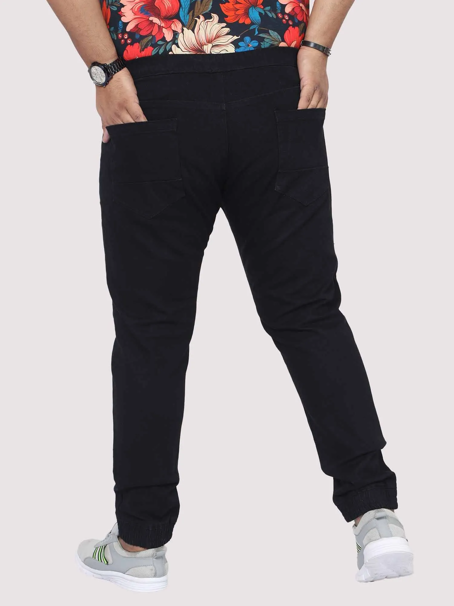 Black Jogger Pants Men's Plus Size