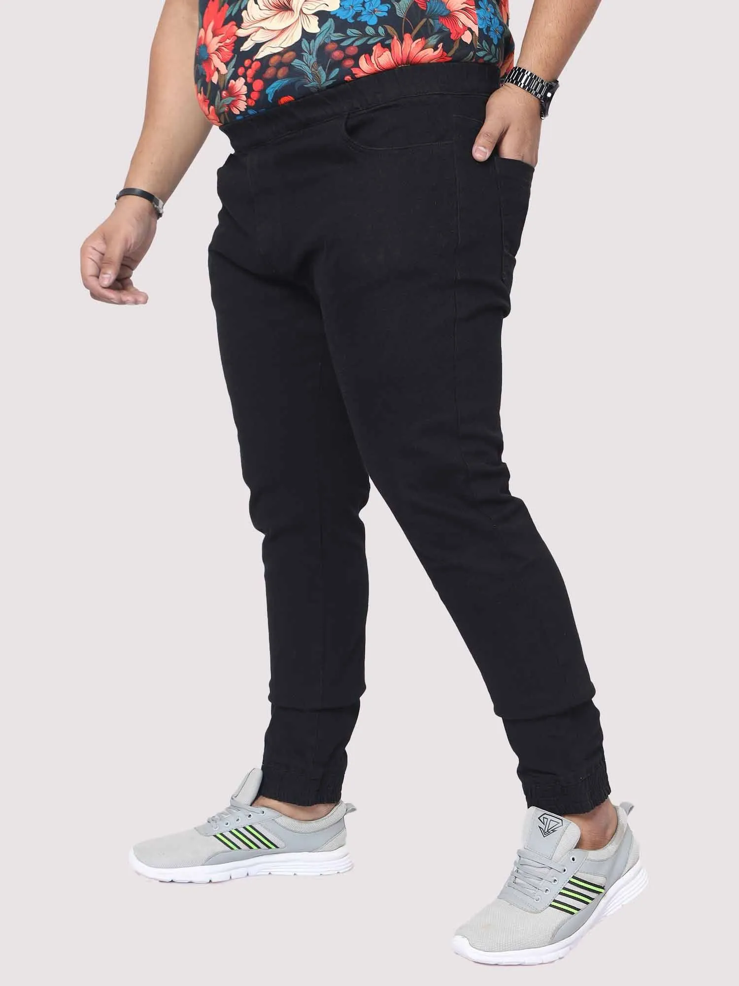 Black Jogger Pants Men's Plus Size