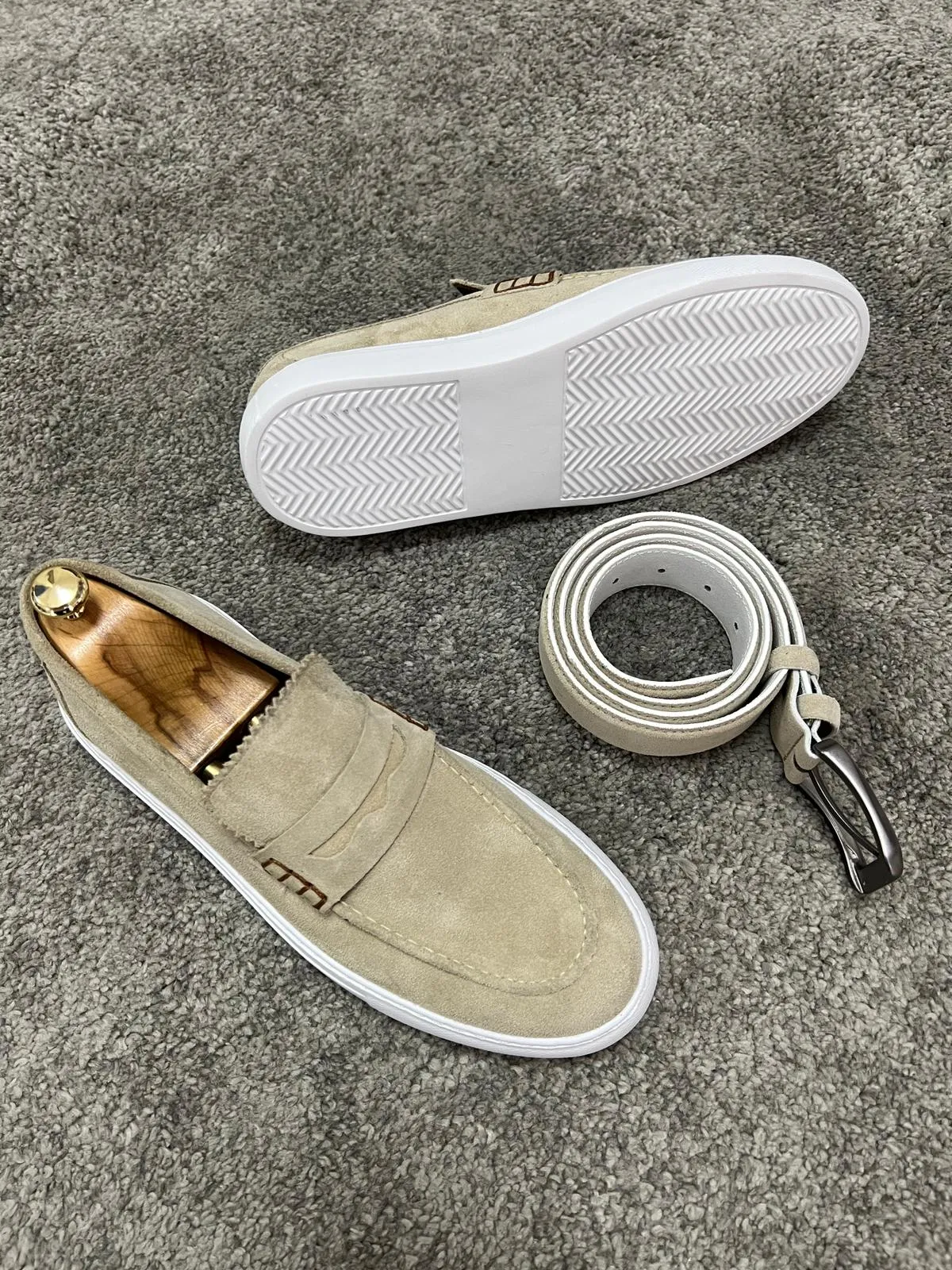 Bojoni Uluwatu Beige Men's Loafer