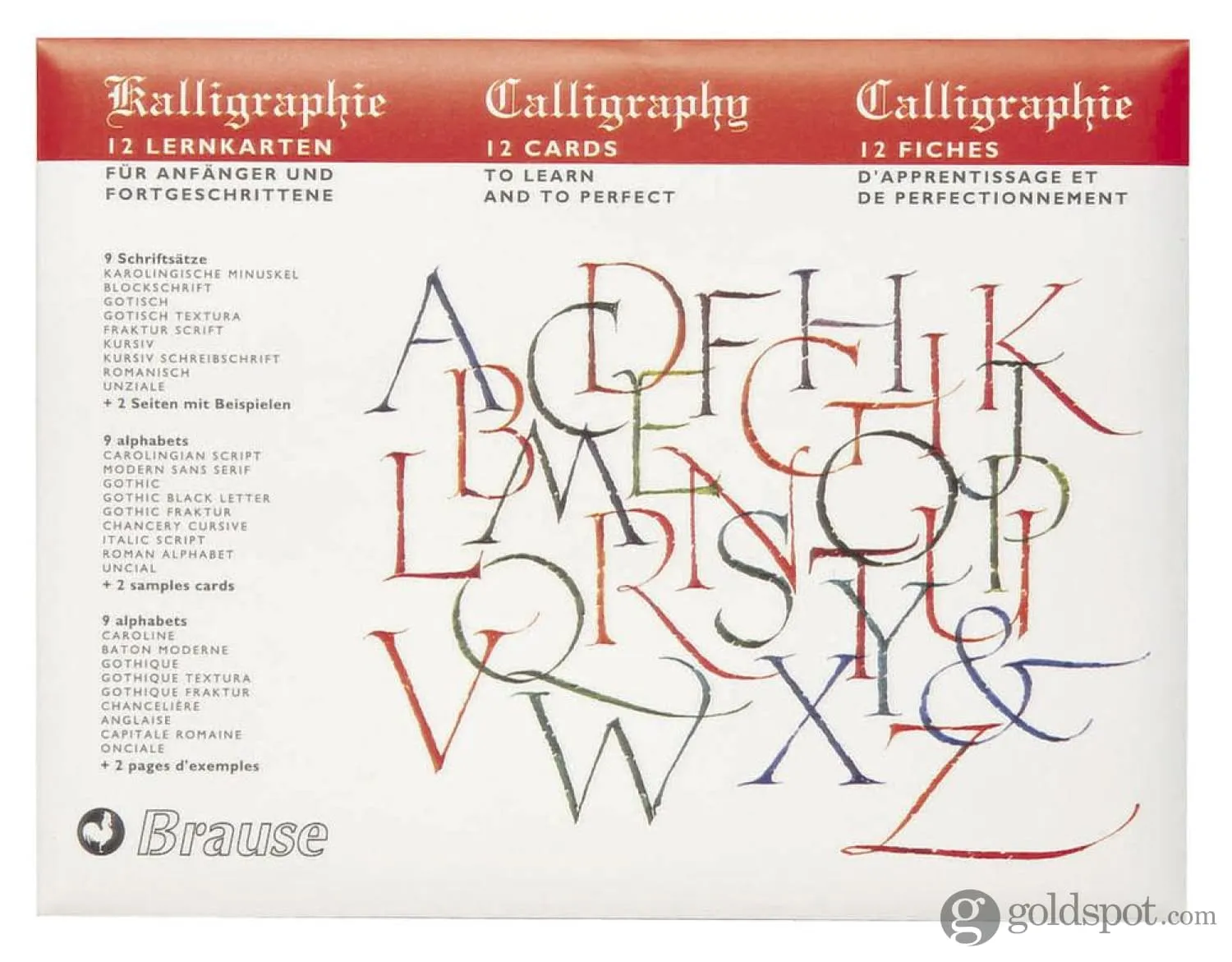 Brause Introduction to Calligraphy Lettering Practice Cards