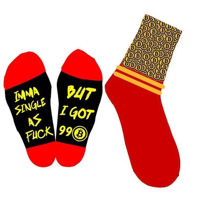 Buy crypto socks for women and men FREE SHIPPING