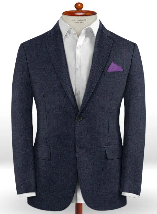 Caccioppoli Dapper Dandy Inato Glen Blue Wool Suit