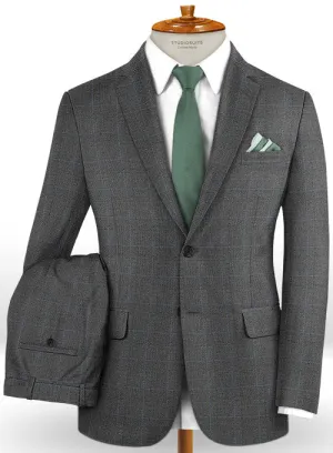 Caccioppoli Dapper Dandy Varto Glen Gray Wool Suit