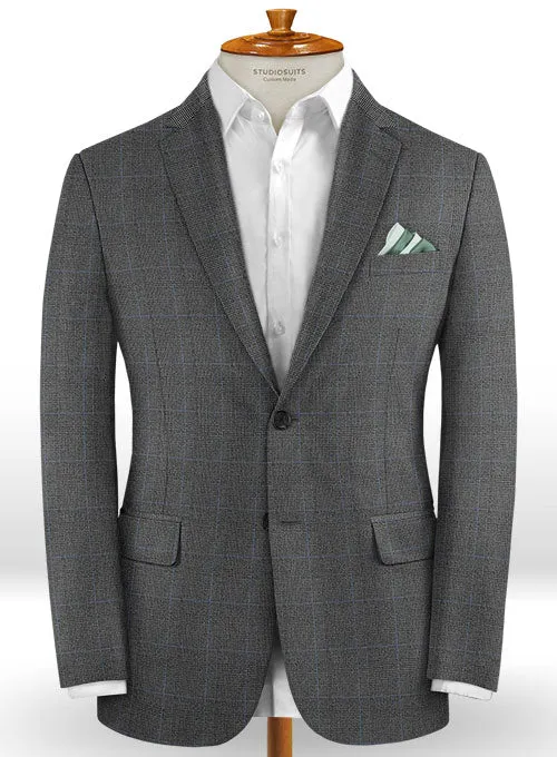 Caccioppoli Dapper Dandy Varto Glen Gray Wool Suit