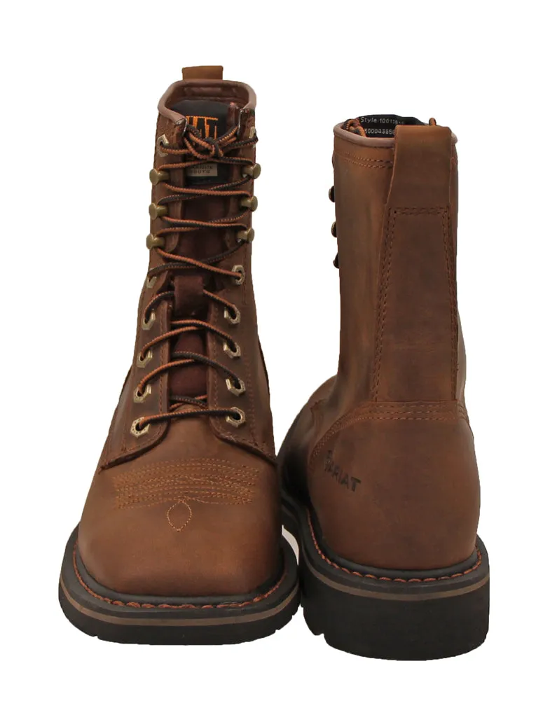 Cascade 8'' Wide Square Alamo Brown Boot by Ariat