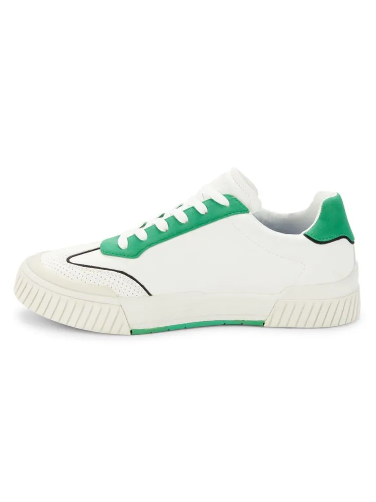 Color Block Sneakers with Dkny Logo, White