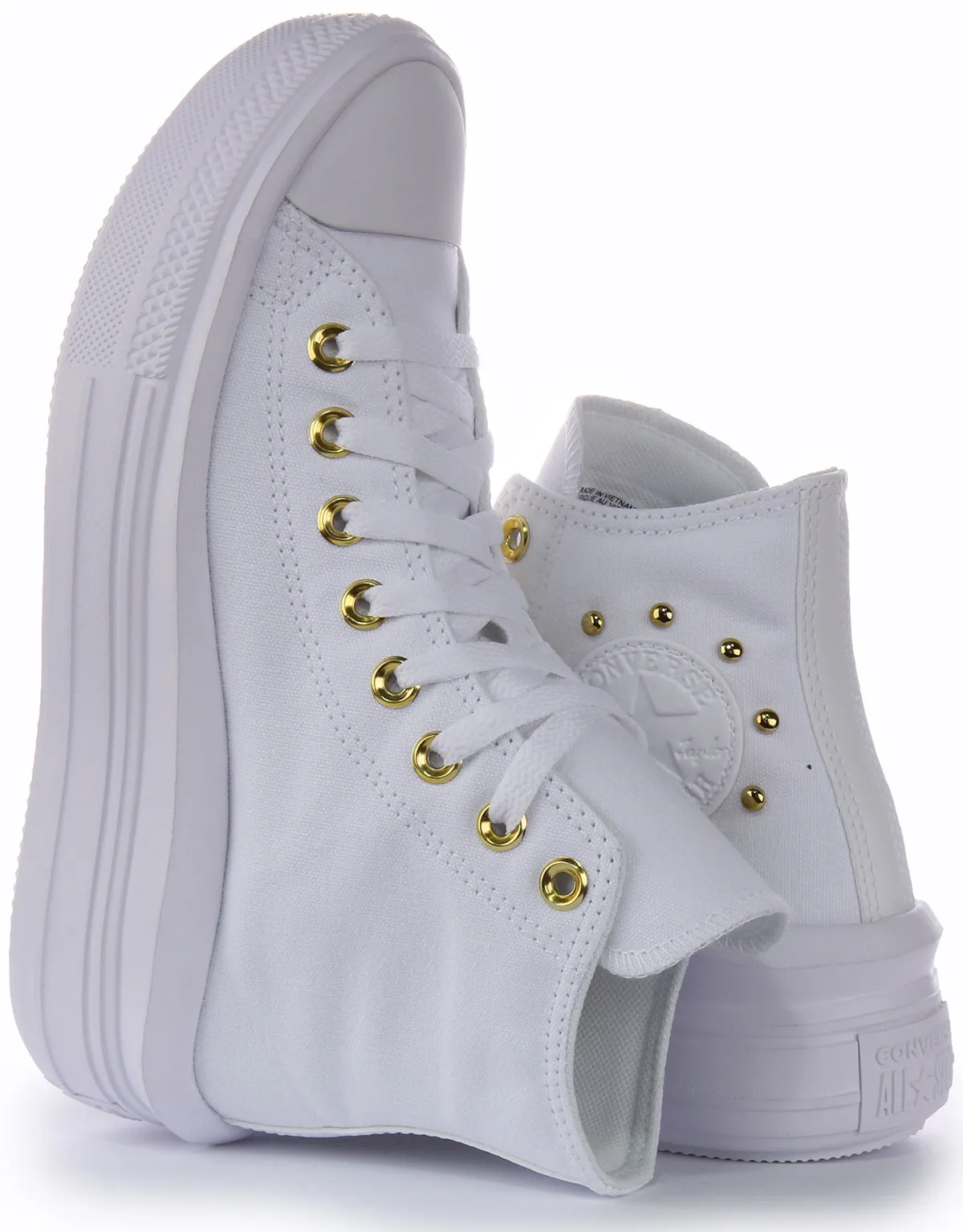 Converse All Star Move Platform A05459C In White Gold